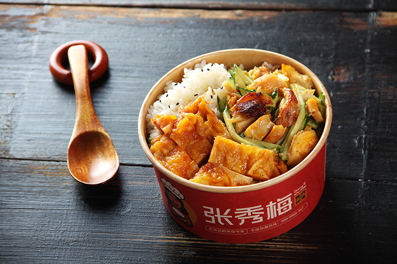 炸鸡排烤肉拌饭